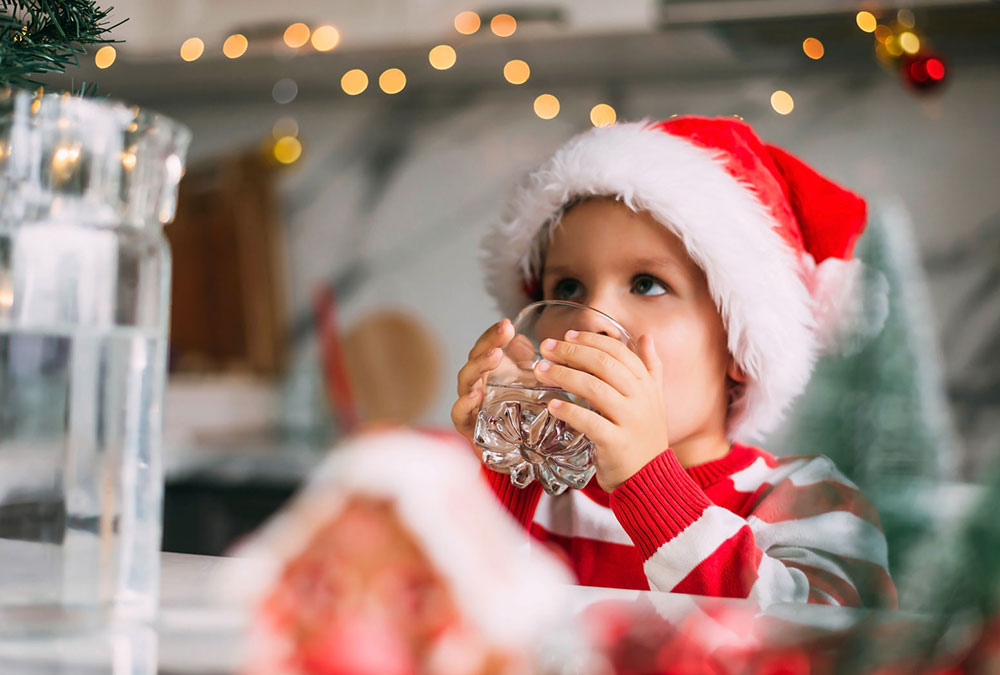 Child drinking water