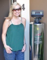 happy customer with their lifesource water tank